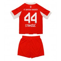 Bayern Munich Josip Stanisic #44 Domáci Detský futbalový dres 2025-26 Krátky Rukáv (+ trenírky)
